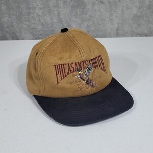 Vintage Pheasants Forever Snapback Hat Mens Corduroy K-Products USA Made